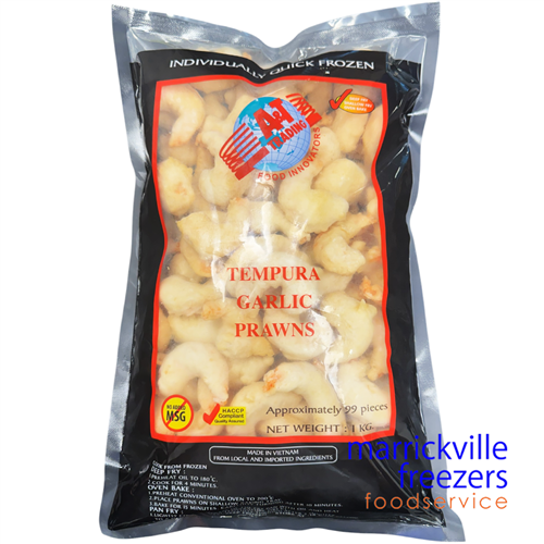 Prawns Garlic Tempura IQF 41/50 1kg A&T
