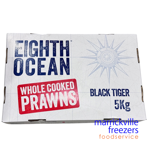 Prawns Whole Cooked BT U10 Viet 5kg Eighth Ocean