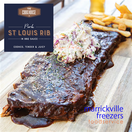 Rib Bone In Pork Cooked RW approx 9-12kg ST LOUIS