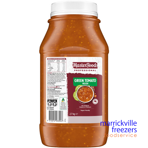 Relish GREEN Tomato 2.7kg Masterfoods