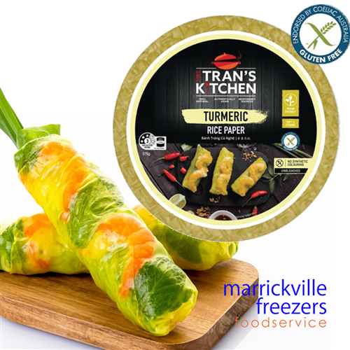 Rice Paper TURMERIC 24x375gr Mrs Trans Kitchen