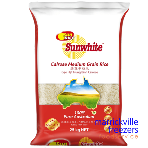 RICE SUNRICE WHITE MEDIUM 25KG