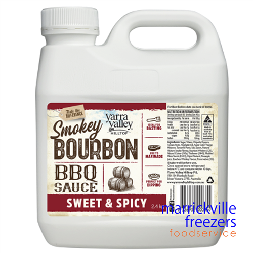 Sauce BBQ Bourbon Sweet and Spicy 2.4kg Yarra Valley