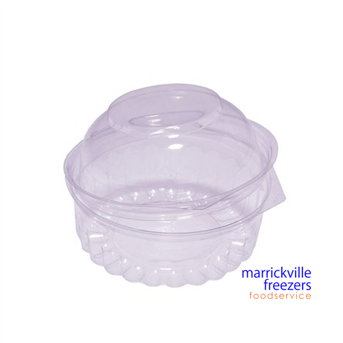 Show Bowl Dome Hinged Lid Clear 8 oz Capri - 250 pack