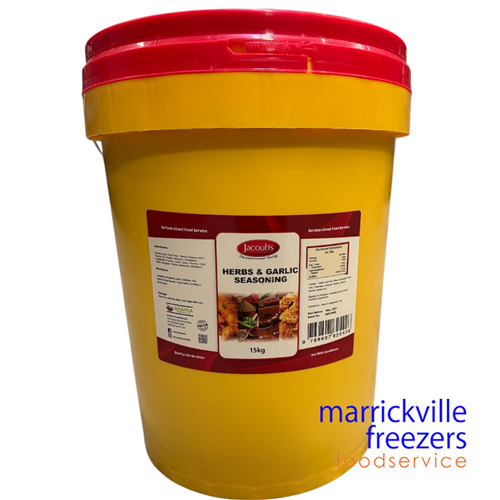 Seasoning herb & garlic 15kg Jacoubs