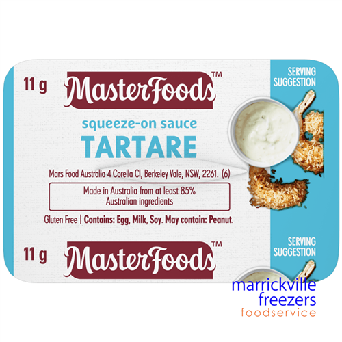 Sauce Tartare Portion Control Squeeze On 100X11g MasterFoods