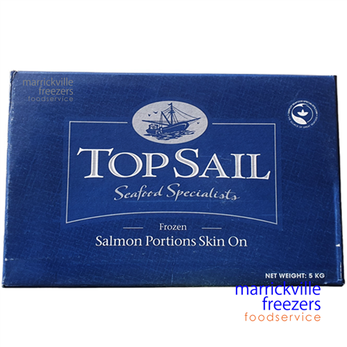 Salmon Portions Skin On 200gr 5kg Top Sail