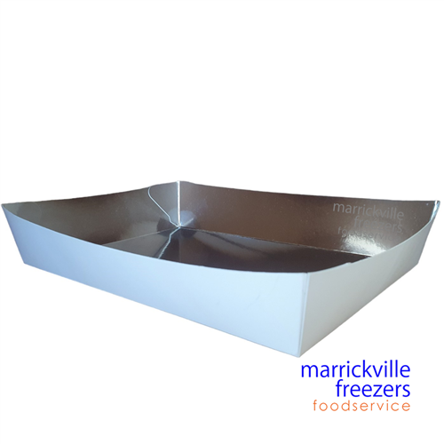 Tray Boat Sliver Foil Lined LARGE 500