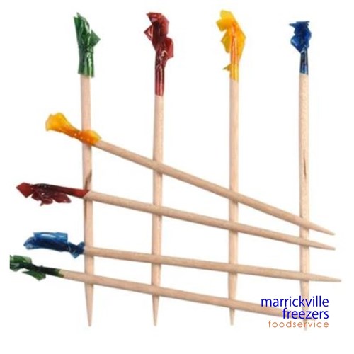 TOOTHPICKS REGULAR FRILLED 100MM (1000)