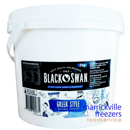 Yoghurt Greek Style Thick Black Swan 2kg
